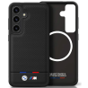 BMW Leather Tricolor Stripe with MagSafe Back Case for Samsung Galaxy S25