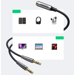Ugreen AV193 Audio Cable 3.5mm Jack female - x2 male / 0.2m