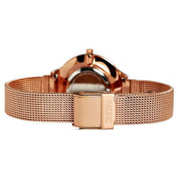 Pacific X6094-6 Women’s Watch Rose Gold Mesh Bracelet Grey Dial