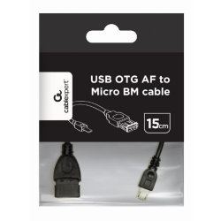 Gembird A-OTG-AFBM-03 Adapter USB OTG AF - MicroUSB / 0.15m