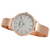 Pacific X6094-6 Women’s Watch Rose Gold Mesh Bracelet Grey Dial