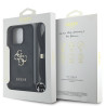Guess GUHCP16XP4GMGCRK PU 4G Metal Logo Crossbody Strap Case for Apple iPhone 16 Pro Max