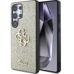 Guess Fixed Glitter Big 4G Metal Logo Case for Samsung Galaxy S25 Ultra