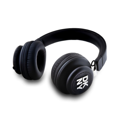 DKNY PU Leather Stack Logo Wireless Headphones