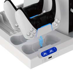 iPega P5S028 Charging Stand + Cooling for PS5 / PS5 Slim / PS5 Pro Game Controller