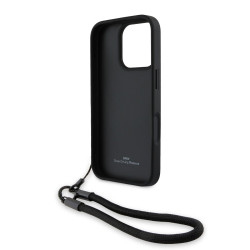 BMW Leather Signature and Strap Case for Apple iPhone 16 Pro