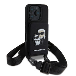 Karl Lagerfeld Saffiano Crossbody Case for Apple iPhone 16 Pro Max
