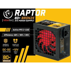Rebeltec ATX RAP TOR BRONZE 80 Power Supply 600W