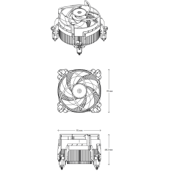Arctic Alpine 17 Compact CPU Cooler Intel 1700
