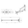 Arctic W1C Monitor Wall Mount 49“ / 43“