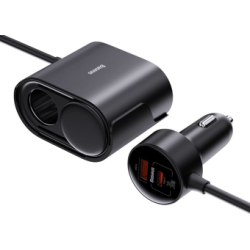 Baseus High Efficiency 1for2 Car Charger 30W
