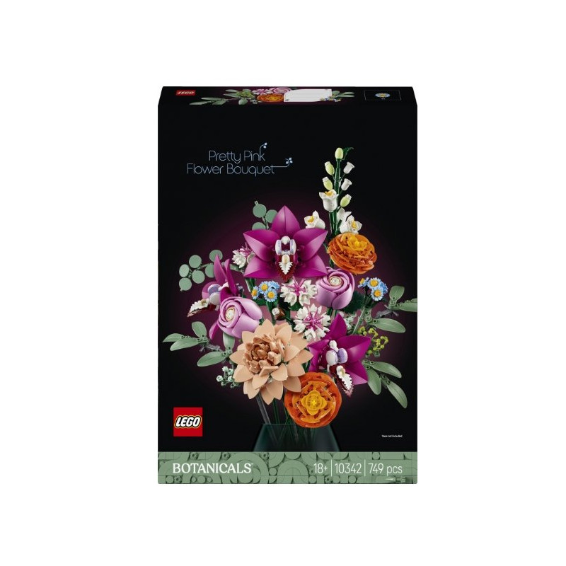 LEGO ICONS 10342 The Botanical Collection - Pretty Pink Flower Bouquet