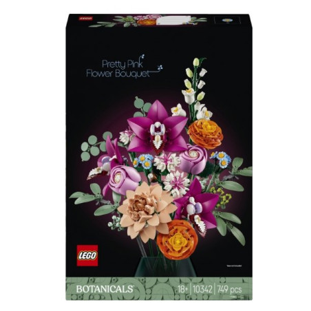 LEGO ICONS 10342 The Botanical Collection - Pretty Pink Flower Bouquet