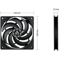 Arctic P12 Slim Fan 4-pin / PWM 120mm / 3pcs