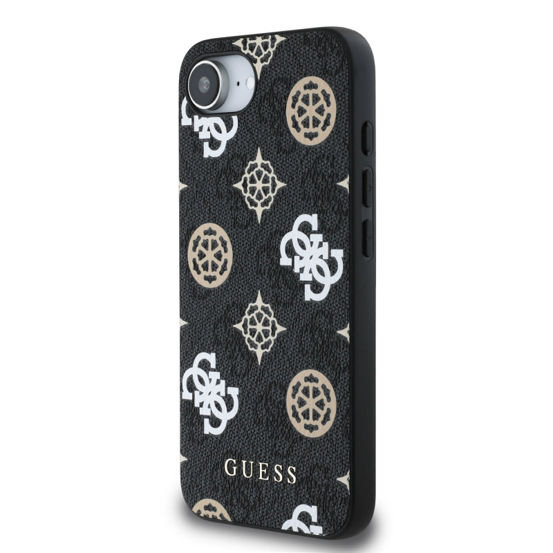 Guess PU 4G Peony MagSafe Case for Apple iPhone 16e