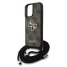 Guess PU 4G Metal Logo Crossbody Strap Case for Apple iPhone 16