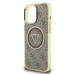 Guess IML 4G Glitter and Triangle Logo MagSafe Protective cover for Apple iPhone 16 Pro