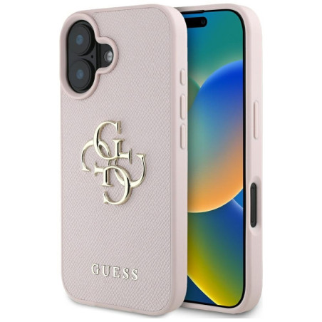 Guess Grained Big 4G Logo Small Classic Logo Protective cover for Apple iPhone 16