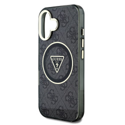 Guess IML 4G Glitter and Triangle Logo MagSafe Protective cover for Apple iPhone 16