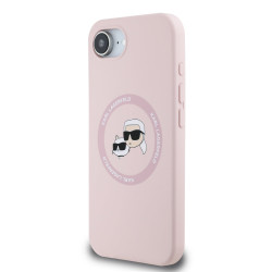 Karl Lagerfeld Liquid Silicone K&CH Heads MagSafe Case for Apple iPhone 16e