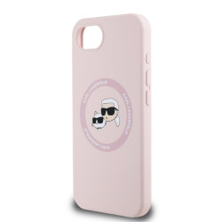 Karl Lagerfeld Liquid Silicone K&CH Heads MagSafe Case for Apple iPhone 16e