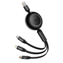 Baseus Bright Mirror 3 USB-C-Micro USB - Lightning Cable 66W 1.1m