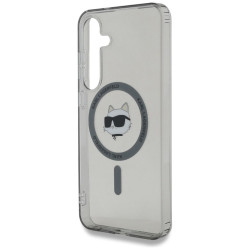 Karl Lagerfeld Button Choupette Head Printed Logo MagSafe Case for Samsung Galaxy S25