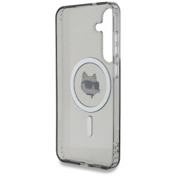 Karl Lagerfeld Button Choupette Head Printed Logo MagSafe Case for Samsung Galaxy S25