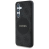 Guess 4G Round Patch Classic Logo MagSafe Case for Samsung Galaxy S25 Plus