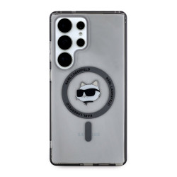 Karl Lagerfeld Button Choupette Head Printed Logo MagSafe Case for Samsung Galaxy S25 Ultra