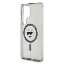 Karl Lagerfeld Button Choupette Head Printed Logo MagSafe Case for Samsung Galaxy S25 Ultra