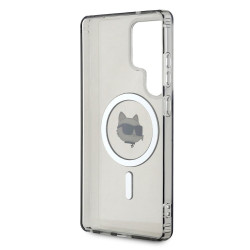 Karl Lagerfeld Button Choupette Head Printed Logo MagSafe Case for Samsung Galaxy S25 Ultra