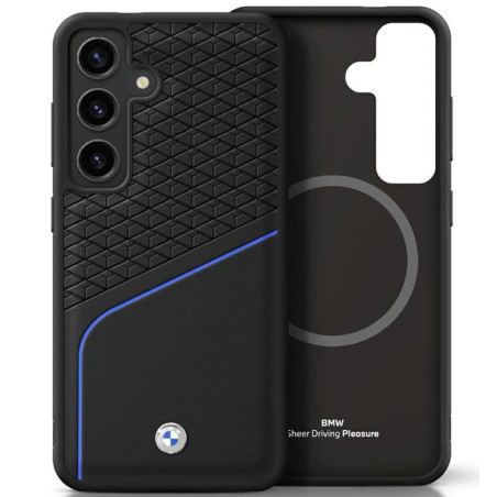 BMW Leather Textured and Smooth MagSafe Case for Samsung Galaxy S25