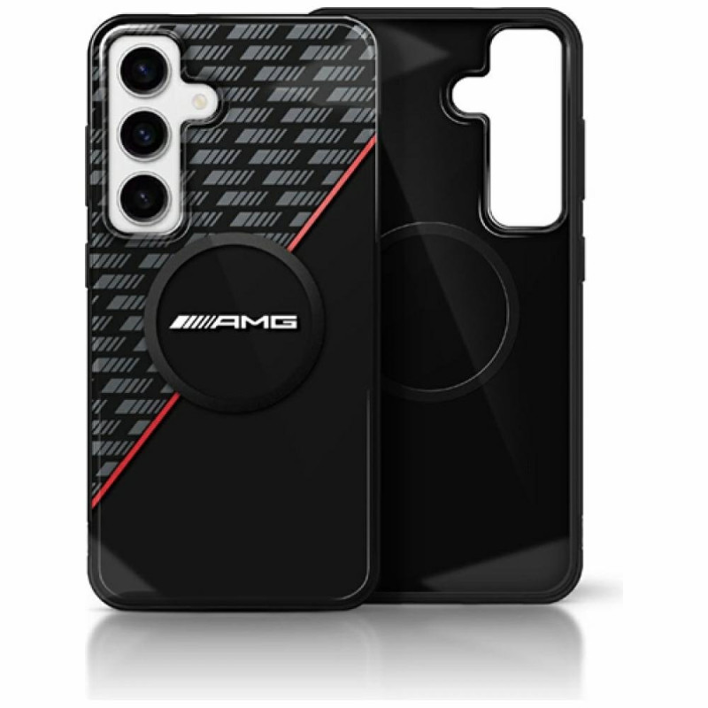 AMG Double Layer Rhombs MagSafe Case for Samsung Galaxy S25 Plus