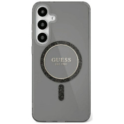 Guess Glitter Circle Classic Logo MagSafe Case for Samsung Galaxy S25
