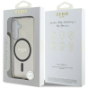 Guess Glitter Circle Classic Logo MagSafe Case for Samsung Galaxy S25