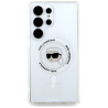 Karl Lagerfeld Button Karl Head Printed Logo MagSafe Case for Samsung Galaxy S25 Ultra