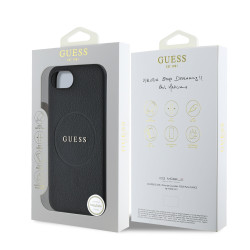 Guess PU Grained Classic Logo MagSafe Case for Apple iPhone 16e