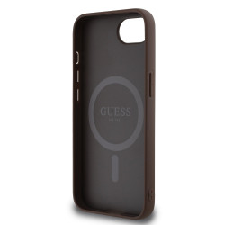 Guess PU 4G Strass Triangle Metal Logo Case for Apple iPhone 16e