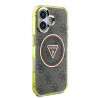 Guess IML 4G Glitter and Triangle Logo MagSafe Case for Apple iPhone 16