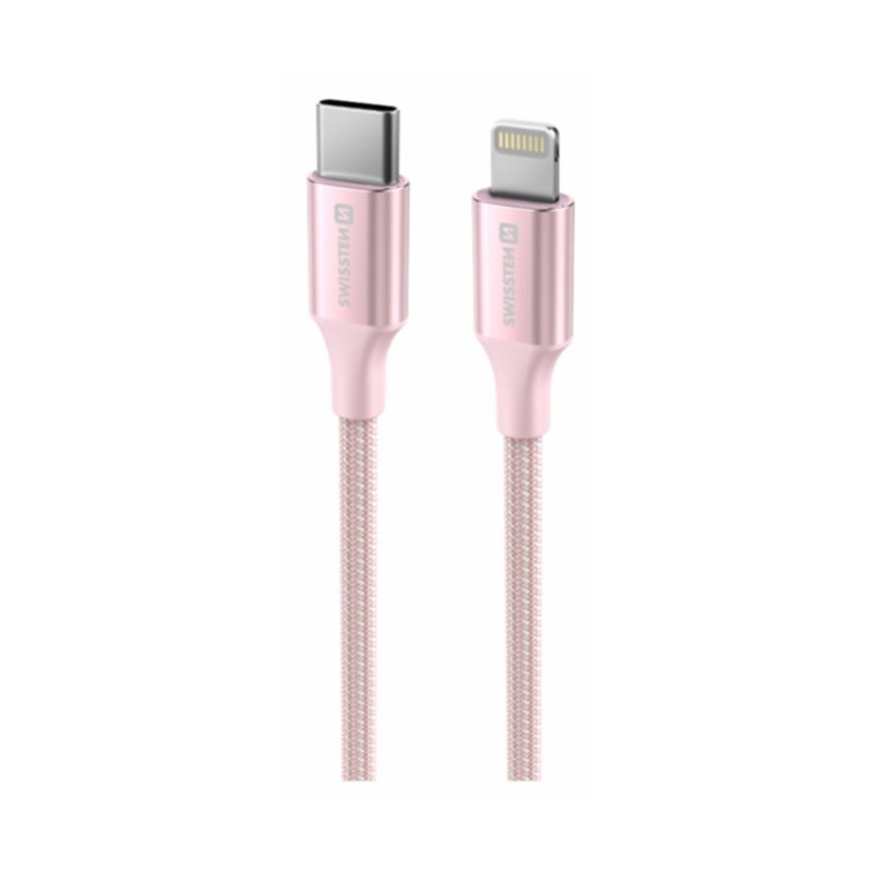 Swissten Textile II USB-C - Lightning Data and Charching Cable 1.5m