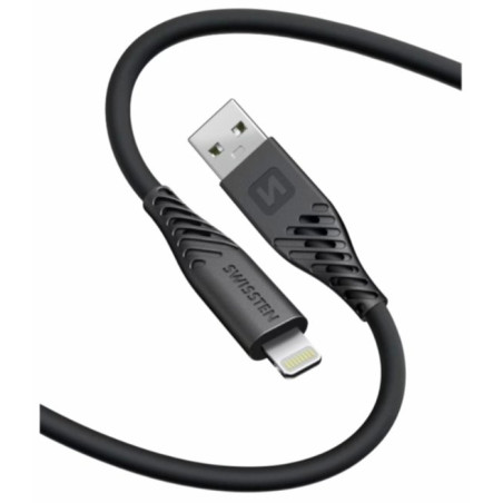 Swissten Soft Silicone USB - Lightning Data and Charging Cable 0.4m