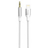 Swissten Audio Adapter Textile Lightning - 3.5mm Jack Cable 1.5m