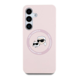 Karl Lagerfeld Liquid Silicone K&CH Heads MagSafe Case for Samsung Galaxy S25 Plus