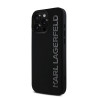 Karl Lagerfeld 3D Rubber Glitter Logo Case for Apple iPhone 16 Pro