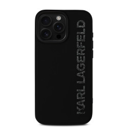 Karl Lagerfeld 3D Rubber Glitter Logo Case for Apple iPhone 16 Pro
