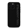 Karl Lagerfeld 3D Rubber Glitter Logo Case for Apple iPhone 16 Pro