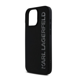Karl Lagerfeld 3D Rubber Glitter Logo Case for Apple iPhone 16 Pro