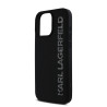 Karl Lagerfeld 3D Rubber Glitter Logo Case for Apple iPhone 16 Pro