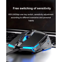 HP G160 Wired Gaming Mouse 800-2400DPI